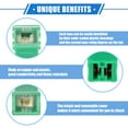 thumbnail image 3 of Unique Bargains 10 Pcs Standard Box Shaped Fuse 40 Amps Universal for Pickup Truck Cars SUV Durable Plastic Metal Green, 3 of 6