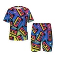 thumbnail image 1 of KLL Ensemble de Pyjama Vintage Audio Cassettes Imprimé pour Enfants, Ensemble de Pyjama Doux pour Garçons et Filles-TTG, 1 of 6
