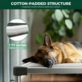 thumbnail image 3 of FXW TitanNest Chew-Proof Elevated Dog Bed, Raised Cot for Indoor/Outdoor/Camping Use, Durable & Washable Padded Pet Bed for Large Dogs, 47.0" L x 29.0" W x 7.3" H, Gray, 3 of 7