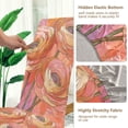 thumbnail image 5 of Yayeee 2 Pack Dining Chair Covers Stretch Parson Chairs Slipcovers Seat Protector, Abstract Pink Flowers, 5 of 6