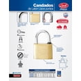 thumbnail image 2 of Candado Para Cortina De Latón Llave Bancaria 50mm Lock Lock L20S40QB, 2 of 3
