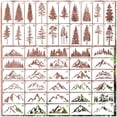 thumbnail image 1 of Set de plantillas yhslmh, 50 unidades, para árboles de pino de montaña, 1 of 7