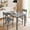 Light Marble, variant on 3 Piece Dining Table Set for 2, Compact Industrial Kitchen Table with Metal Frame and 2 Chairs, Space Saving Furniture for Apartments and Small Dining Room,Light Marble