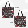 thumbnail image 2 of Balery Merry Christmas Bolsa de Mano para Mujeres con Cremallera, Bolsa de Gimnasio con Compartimentos, Bolsa para Laptop, Bolsa para Trabajo, 2 of 7