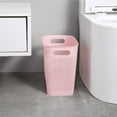 thumbnail image 4 of Plastic Trash Can Wastebasket, Garbage Container Basket for Bathrooms, Kitchens, Offices, Kids Rooms (Pink, 3 Gallon), 1 Pack, 4 of 5