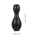 Table Setup Decoration OUNONA Black Ceramic Flower Vase, Modern Decorative Floral Holder for ...