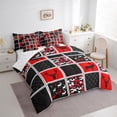 thumbnail image 3 of Homewish Rustic Camo Camouflage 7-Piece Twin Bedding Sets,Jungle Wildlife Deer Bedding Comforter Set,Red Black Checkered Sheet Sets For Adults,Super Cozy Room Decor, 3 of 8