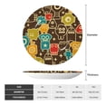 thumbnail image 2 of Cauagu Robot and Monsters Print Bone China Decorative Plate, Wall Mount Plate Holiday Decor Decorative Ceramic Plates with Stand Elegant Household Plates Decorative-6in, 2 of 6