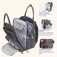 thumbnail image 3 of BabbleRoo Mochila para pañales - Bolsa de viaje Baby Essentials - Bolsa de pañales impermeable multifunción, bolsa de viaje esencial para bebé con cambiador, correas para cochecito y estuche para chup, 3 of 5