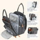 thumbnail image 3 of BabbleRoo Mochila para pañales - Bolsa de viaje Baby Essentials - Bolsa de pañales impermeable multifunción, bolsa de viaje esencial para bebé con cambiador, correas para cochecito y estuche para chup, 3 of 5