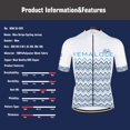 thumbnail image 5 of Camiseta de ciclismo KEMALOCE Classic Team transpirable Coolmax blanca Dry Fit Camiseta de ciclismo Camiseta de manga corta Uniformes de ciclismo de carrera, 5 of 5