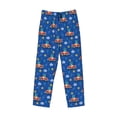 thumbnail image 6 of Uemuo Dinosaur Driving Pattern Men's Wide Leg Palazzo Lounge Pants with Pockets Light Weight Loose Comfy Casual Pajama Pants-XX-Large, 6 of 9