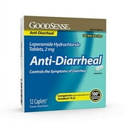 GoodSense Anti-Diarrheal Loperamide Hydrochloride Tablets, 2 mg, 12-count