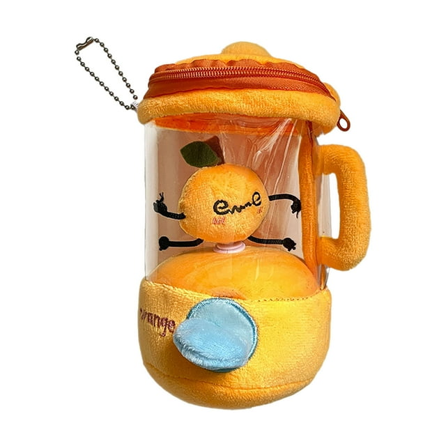 Drawstring Rotating Toy Fruit Juicer Cartoon Doll Plaything for Kids Boys Girls Interactive Educational