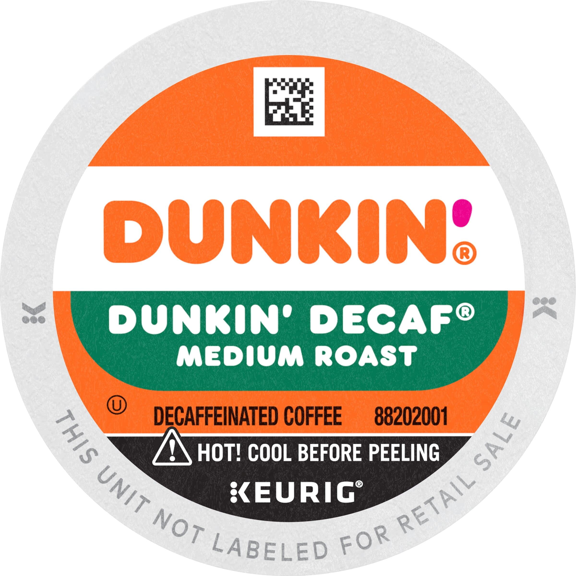 Dunkin' Donuts Coffee K-Cups Decaf Original (Pack of 18)