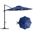 thumbnail image 5 of 10FT Solar Patio Umbrella with LED Lights, 360° Rotation Offset Cantilever Umbrella with Adjustable Tilt., 5 of 6