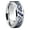 Silver Blue, variant on Mens Wedding Band Dragon Ring Inlaid with Zirconia Stainless Steel Symbol of Power Black Blue Size 7