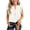 White, variant on Fengqque Girls Blouse V-Neck Ruffled Cap Sleeves Pleated Front Relaxed Fit Flowy Casual Top 5-14 Years White 13-14Years