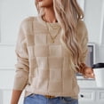 thumbnail image 5 of Womens Boho Long Sleeve Waffle Fall 2024 V Neck Knit Shirt Off Shoulder Sheer Crop Tops Bell Sleeve Flowy Oversized Crochet Ruched Pullover Sweaters Jumper Tops, 5 of 9