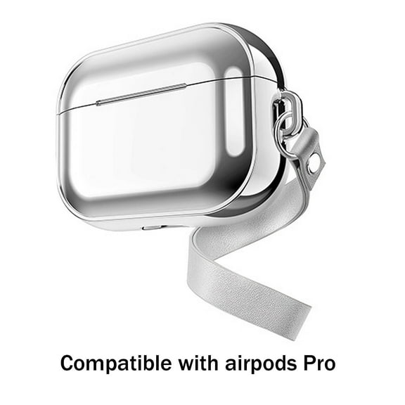CCOCC Headphone Case,Stylish Metal-Like Finish for Airpods Pro 2nd Generation Case,Impact and Scratch Protection for Apple Airpods Pro 2nd Generation Case,Silver