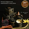 thumbnail image 2 of Candle Gift Set of 3 Black Oud|Cinnamon Vanilla|Black Rose Strong Scented Soy Candels Clean Non Toxic Velas Aromáticas Favors for Women Coworkers Friends Guests Also for Diwali Christmas Holidays, 2 of 3