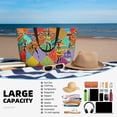 thumbnail image 5 of Honeii Dancing African Womans for Tote Bag with Adjustable Strap,Beach Bag, Waterproof Sandproof Beach Tote Bag, Large Capacity Foldable Beach Bags, 5 of 7