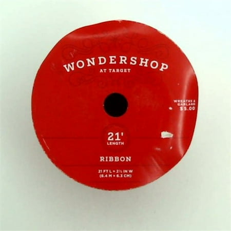 Wonder Shop - 2.5 Champagne Gold Dot Ribbon 21ft - Wondershop