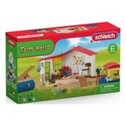 schleich Farm World - مجموعة ألعاب فندقية مكونة من 54 قطعة لحيوانات الأطفال مع حيوانات أليفة وحارس وإكسسوارات - مجموعة ألعاب حيوانات تعليمية للأطفال بعمر 3+ عامًا