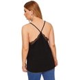 thumbnail image 2 of Camiseta sin mangas con cuello en V para mujer con tirantes finos y encaje Xemadio LRWJ117-13, 2 of 5