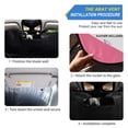 thumbnail image 2 of ALAZA Pink Windshield Sun Shade Car Foldable Sun Visor Block UV Rays Protector 55"x27.6", 2 of 8