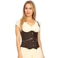 thumbnail image 1 of Steampunk Gothic Victorian Waist Cincher Underbust Costume Cosplay Corset Top, 1 of 5
