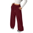 thumbnail image 5 of Girls Summer Joggers Tween Drawstring Sweatpants Beach Vacation Outfits Kids Lightweight Pants with Pocket 13-14 Years, 5 of 5