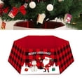 thumbnail image 3 of Diconna Christmas Tree Skirt Santa Claus Letter Print Decorative Apron, 3 of 6
