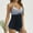 Black~, variant on Jjayotai No Boundaries Plus Size Bathingsuit for Women, Swim Dress Tummy Control Swimsuits, Two Piece Flowy Tankini with Briefs, Womens Swimwear Black~ S