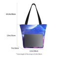 thumbnail image 3 of KLL Tote Bag for Women Dreamy Colorful Starry Sky Print Shopping Grocery Reusable Bags for Office School Shopping Travel, 3 of 6