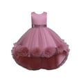 thumbnail image 2 of Uccdo 3-10T Girls Sleeveless Dresses Wedding Prom Dress, Flower Girl Tulle Pageant Ball Gown Party Swing Dress, 2 of 8