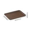 thumbnail image 3 of Luoshdecor Plastic Serving Tray,Wood Texture Food Trays Rectangle Platter for Bathroom, Dinner, Tea, Coffee, 3 of 6