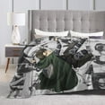 thumbnail image 4 of Attack On Titan Blankets Ultra Soft Flannel Blanket All Season Fuzzy Blanket Fluffy Cozy Blanket For Couch Bed Sofa 60"X50", 4 of 9
