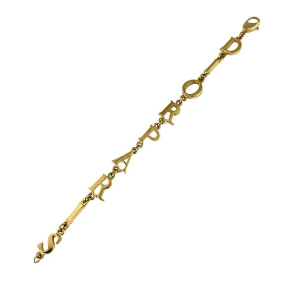 Pre-Owned Christian Dior bracelet, Paris, with brand logo, chain GP gold.