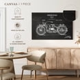 thumbnail image 5 of Elephant Stock Vintage Motorcycle Bw Patent Wall Art - Horizontal Canvas Wall Art - Living Room Wall Decor - Transportation Canvas - Gray And White Decor - 12" x 8", 5 of 8