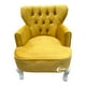 thumbnail image 1 of Sillón Vintage Individual MARDAM Terciopelo mostaza, 1 of 3