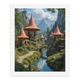 thumbnail image 5 of Paint by Numbers Kit for Adults, Fantasy Mushroom Village Landscape Paint by Numbers, Easy Paint by Numbers Kit for Adults Beginner, DIY Adult Paint by Number Kits on Canvas, 12x16in Home Decor, 5 of 7