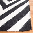 thumbnail image 3 of Safavieh Dhurries Deborah Geometric Area Rug, Black/Ivory, 6' x 6' Square, 3 of 9