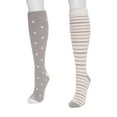 thumbnail image 2 of MUK LUKS Women's Women's 2 Pack Knee High Compression Cozy Socks, 2 of 2