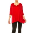 thumbnail image 6 of Moa Collection Women's 2-Piece Lounge Set Buttery Soft Tunic and Black Leggings, 6 of 8