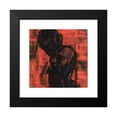 thumbnail image 2 of Christian Rohlfs 15x16 Black Modern Framed Museum Art Print Titled - Dark Heads on Red (1928), 2 of 5