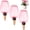 Pink, variant on ABCISI 3-Pack Plant Self Watering Globes, 5.1 oz Plastic Rose Shaped Water Bulbs Top Fill for Indoor/Outdoor Plants, Self Watering Spikes Slow Release Terracotta,Plant Watering Devices System[Yellow]