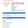thumbnail image 2 of Front Brake Hardware Kit - Compatible with 2019 - 2023 Chevy Silverado 1500 2020 2021 2022, 2 of 2