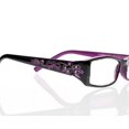 thumbnail image 4 of Nouveau Lentille en Résine Fleur de Strass Charnières de Ressort Lunettes de Lecture +1.0+4.0, 4 of 4