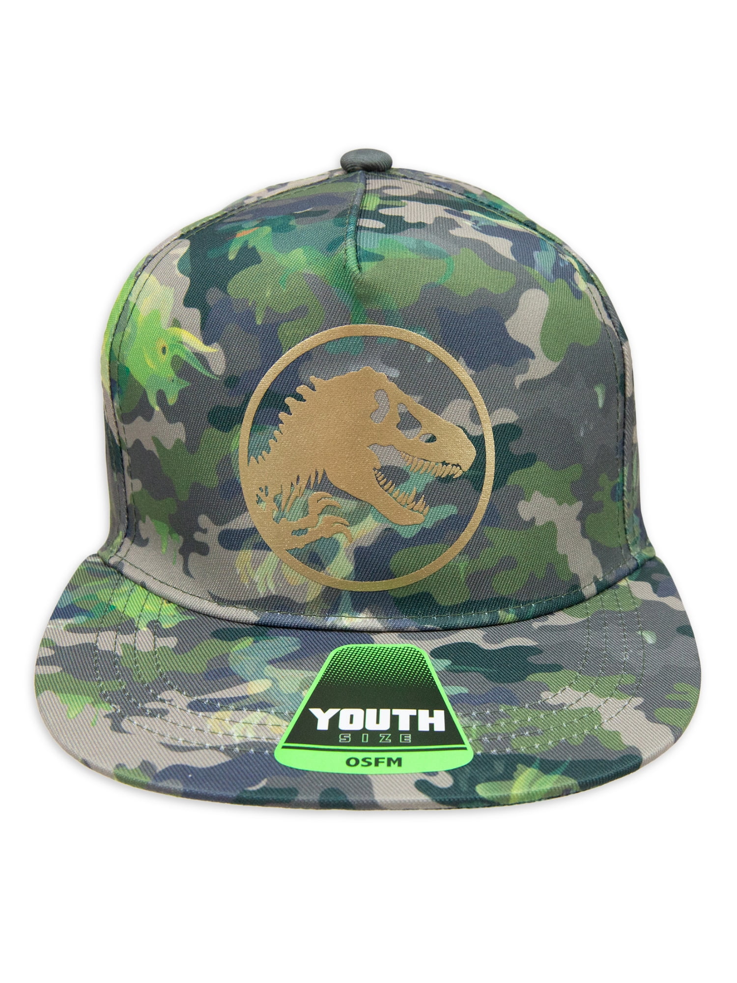 Jurassic Park Boys Baseball Hat with Flat Brim